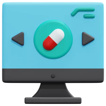 Online-Apotheke  3D Icon