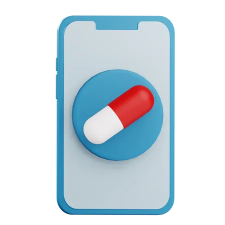 Online-Apotheke  3D Icon