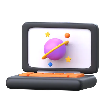 Online Astronomy Lessons  3D Icon