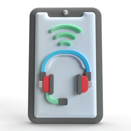 Online Audio  3D Icon