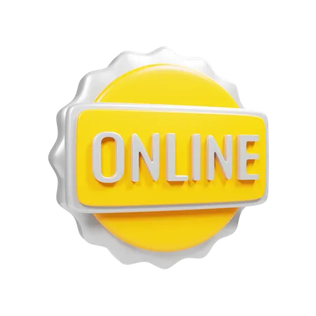 Online Badge  3D Icon