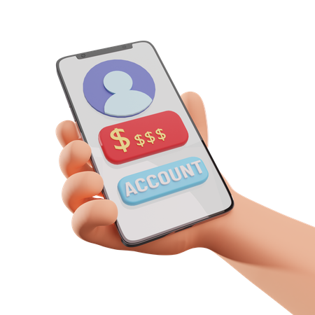 Online Bank Account  3D Icon