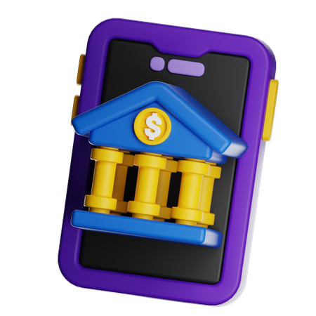 Online Banking  3D Icon