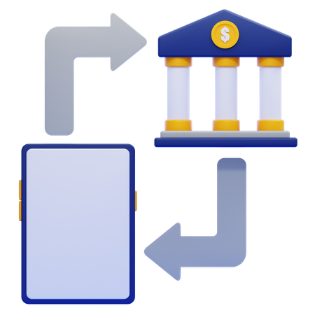 Online Banking  3D Icon