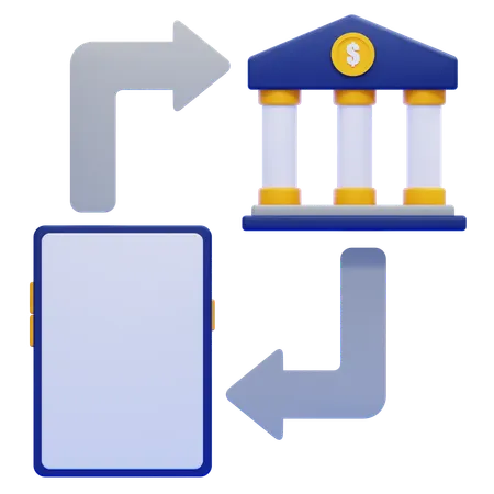 Online Banking  3D Icon