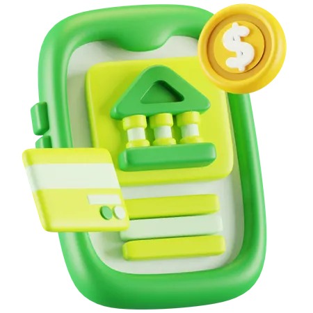 Online Banking  3D Icon