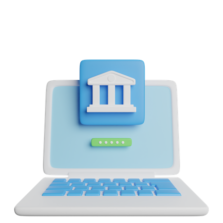 Online Banking  3D Icon