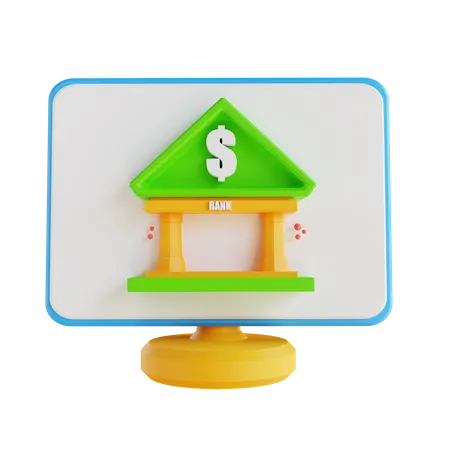 Online Banking  3D Illustration