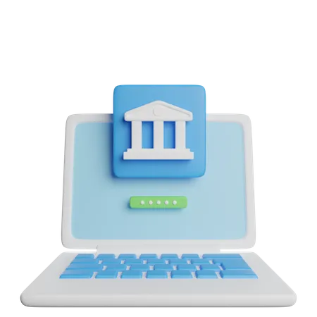 Online Banking  3D Icon