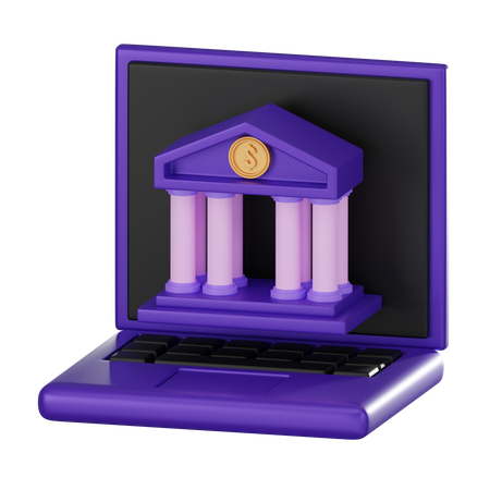 Online Banking Application  3D Icon