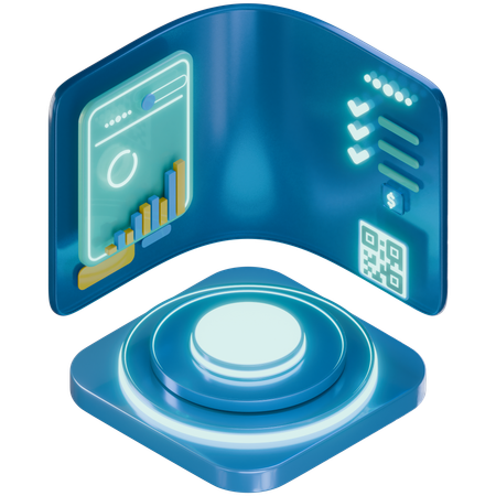 Online-Banking-Schnittstelle  3D Icon