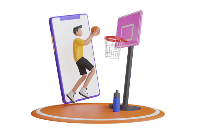 Online Basketball Games  3D Icon
