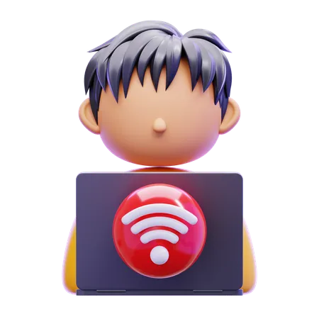 Online-Benutzer  3D Icon