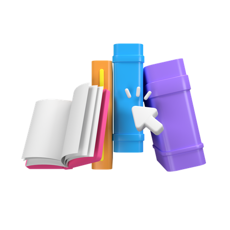 Online-Bibliothek  3D Icon