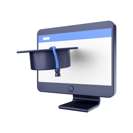 Online-Bildung  3D Icon