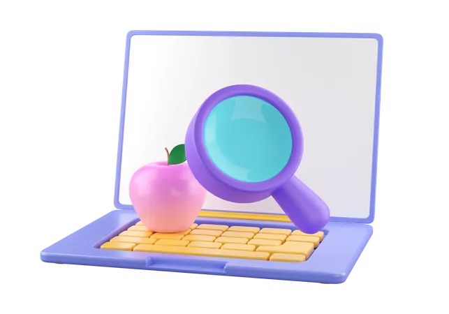 Online-Bildung  3D Icon