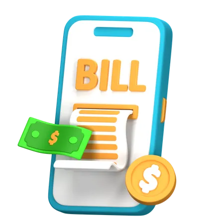 Online Bill  3D Icon