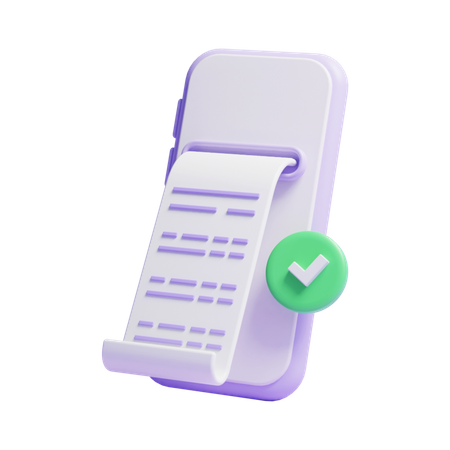 Online Bill Payment  3D Icon