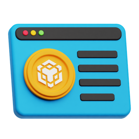 Online Binance  3D Icon