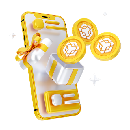 オンライン バイナンス ボックス  3D Icon