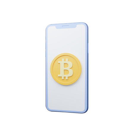 Bitcoin on-line  3D Icon