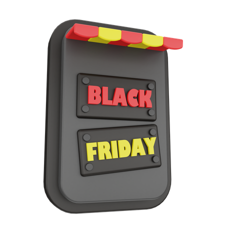 Online Black Friday Sale  3D Icon