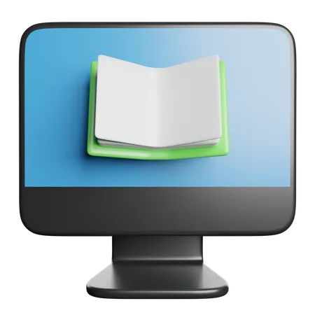 Online Book Education 3D Icon