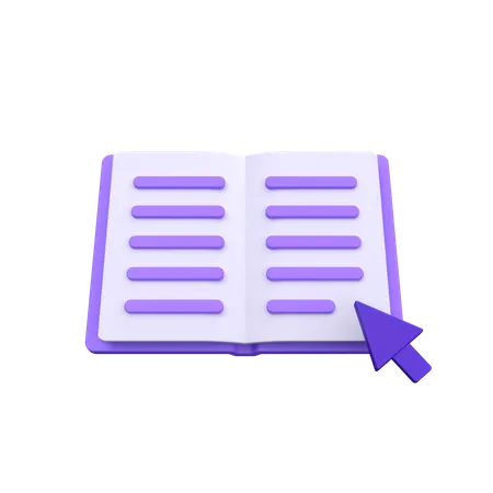 Online Book  3D Icon