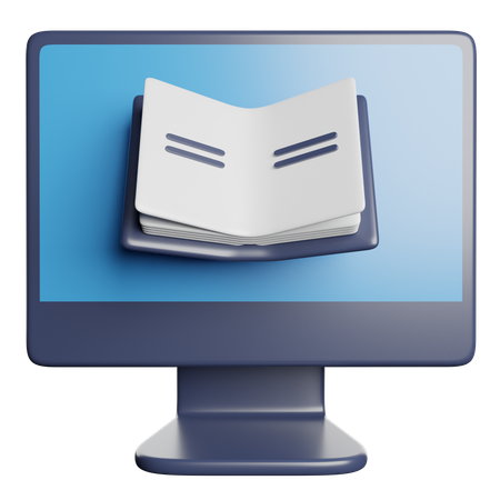 Online Book  3D Icon