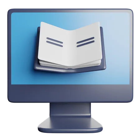 Online Book  3D Icon