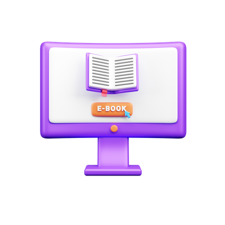 Online Book  3D Icon