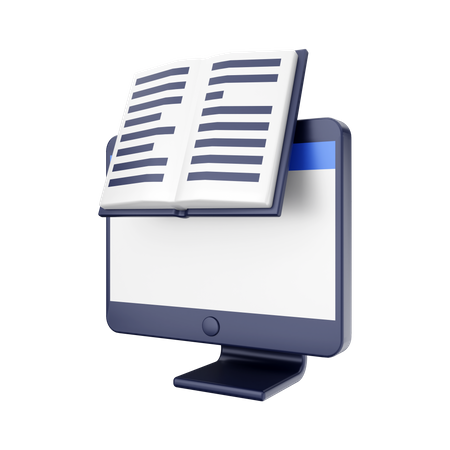 Online Book  3D Icon