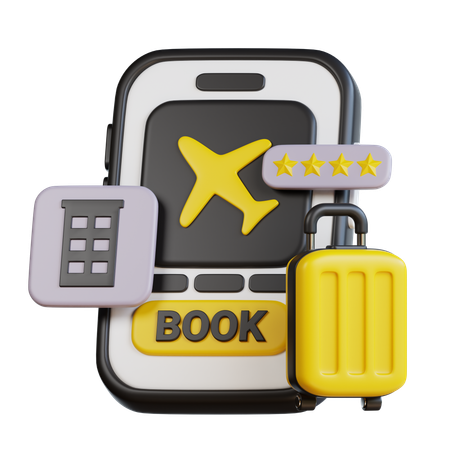 Online Booking  3D Icon