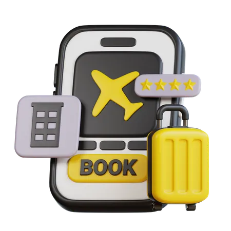 Online Booking  3D Icon