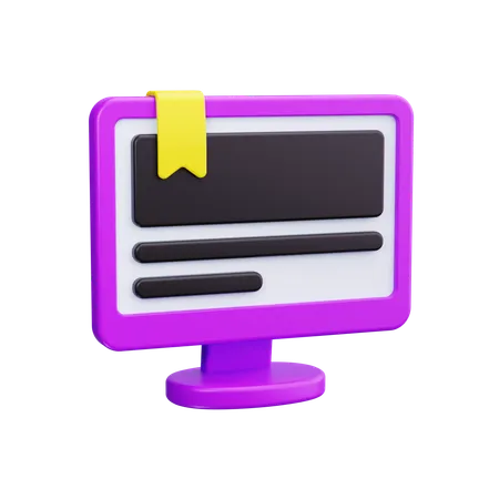 オンラインブックマーク  3D Icon