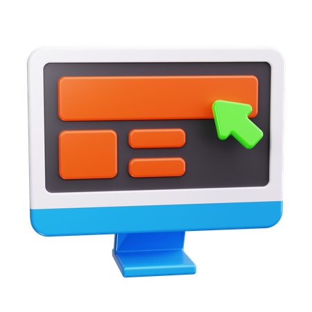 Online-Buchung  3D Icon