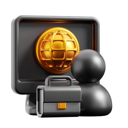 Online Business  3D Icon