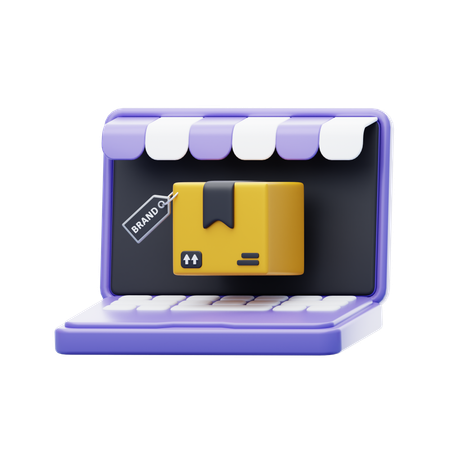 Online Business  3D Icon