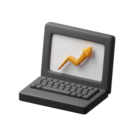 Online business analysis  3D Icon