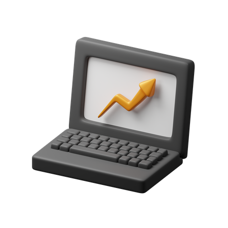 Online business analysis  3D Icon