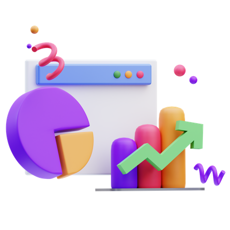 Online Business Analysis  3D Icon