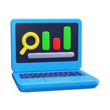 Online Business Research  3D Icon