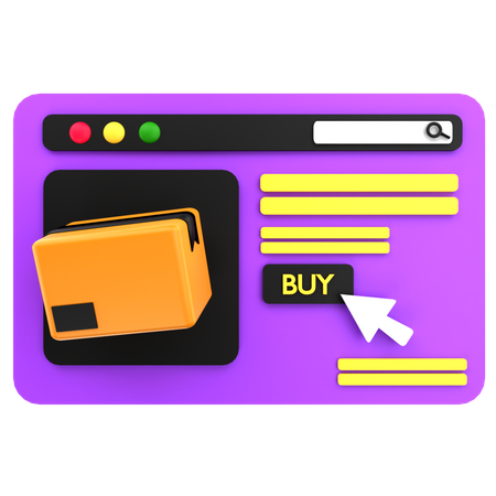 Online Buy  3D Icon