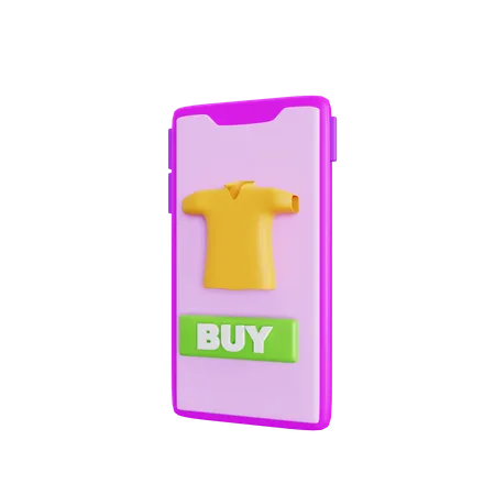 3 D Buy Product With Smartphone Icon Illustration 3D Icon
