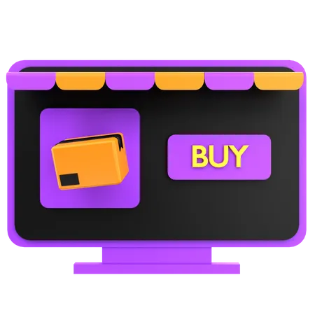 3 D Icon Online Shopping Illustration 3D Icon