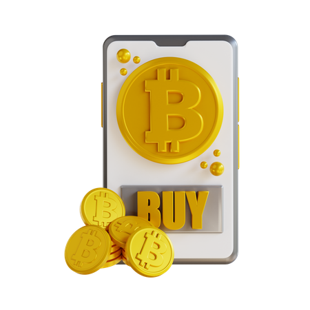 Online Buy Crypto  3D Icon