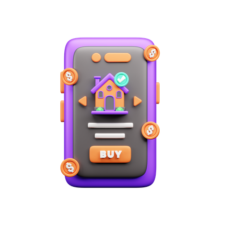 Online Buy Home  3D Icon