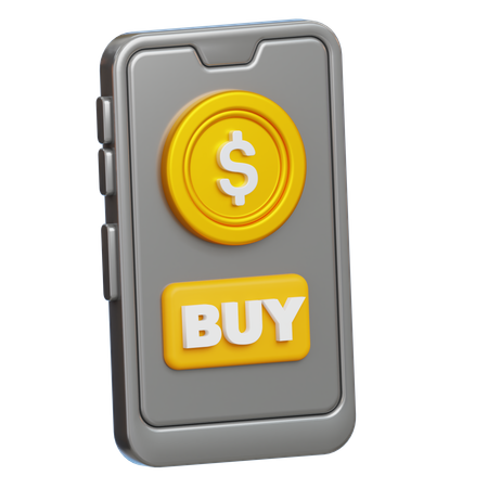 Online Buy Money  3D Icon