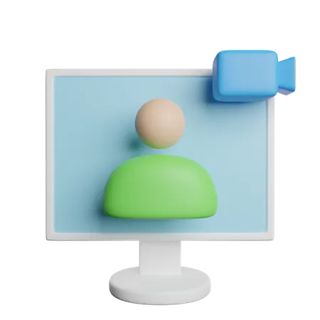 Online Call  3D Icon