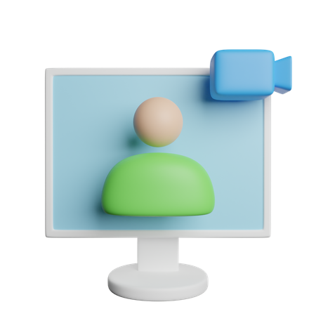 Online Call  3D Icon